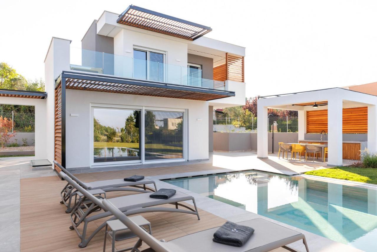 Summer Pearls Luxury Villas โปไลโครโน ภายนอก รูปภาพ